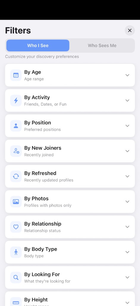 Filters — Make it yours. You have full control.