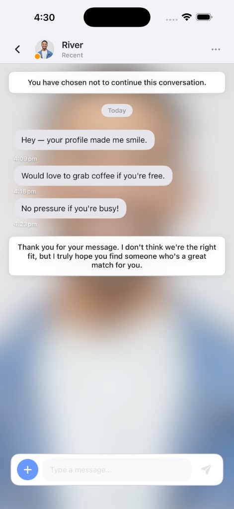 No Thanks — Respectfully let them know when you're not interested.